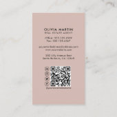 モダンプロフェッショナル実在写真とロゴ 名刺 (裏面)