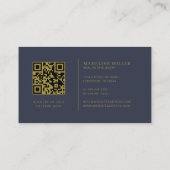 モダンプロフェッショナル実在写真QRコード 名刺 (裏面)