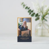 モダンプロフェッショナル実在写真QRコード 名刺 (スタンド正面)