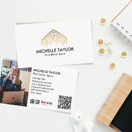 モダンプロフェッショナル実在写真QRコード 名刺