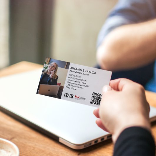 モダンプロフェッショナル実在写真QRコード 名刺