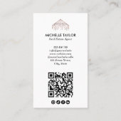 モダンプロフェッショナル実在写真QRコード 名刺 (裏面)