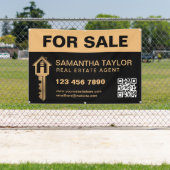 モダンプロフェッショナル実在QRコード販売用エステート 横断幕 (インサイチュ)