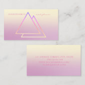 モダンプロフェッショナル幾何グラデーション図形 名刺 (正面/裏面)
