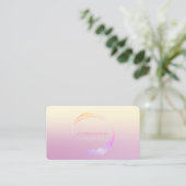 モダンプロフェッショナル幾何グラデーション図形 名刺 (スタンド正面)