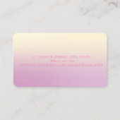 モダンプロフェッショナル幾何グラデーション図形 名刺 (裏面)