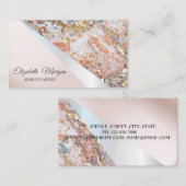 モダンプロフェッショナル幾何グラデーション石 名刺 (正面/裏面)