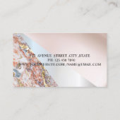 モダンプロフェッショナル幾何グラデーション石 名刺 (裏面)