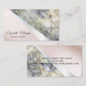 モダンプロフェッショナル幾何学的、大理石 名刺 (正面/裏面)