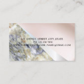 モダンプロフェッショナル幾何学的、大理石 名刺 (裏面)