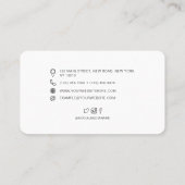 モダンプロフェッショナル手書きスクリプト 名刺 (裏面)