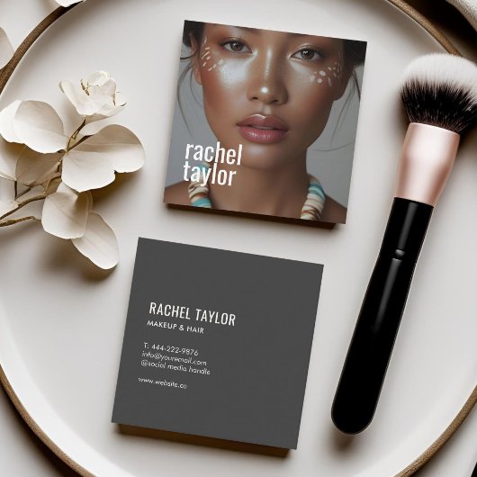 モダンプロフェッショナル撮影 スクエア名刺