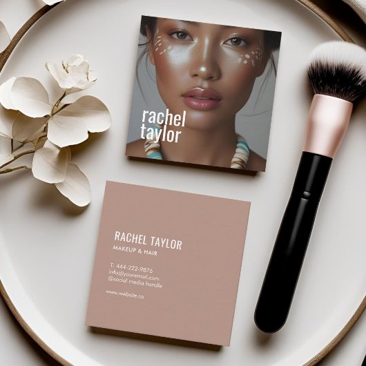 モダンプロフェッショナル撮影 スクエア名刺