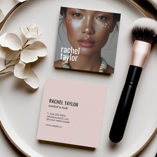 モダンプロフェッショナル撮影 スクエア名刺