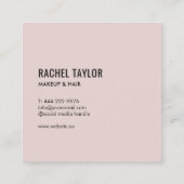 モダンプロフェッショナル撮影 スクエア名刺 (裏面)