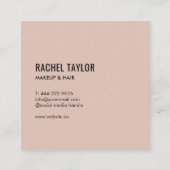 モダンプロフェッショナル撮影 スクエア名刺 (裏面)