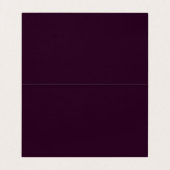 モダンプロフェッショナル曲率プラムファンシースクリプト 名刺 (内部フラット)