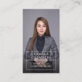 モダンプロフェッショナル業務用写真名刺 名刺 (正面)