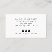 モダンプロフェッショナル業務用写真名刺 名刺 (裏面)