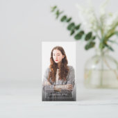 モダンプロフェッショナル業務用写真名刺 名刺 (スタンド正面)