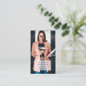 モダンプロフェッショナル業務用写真名刺 名刺 (スタンド正面)