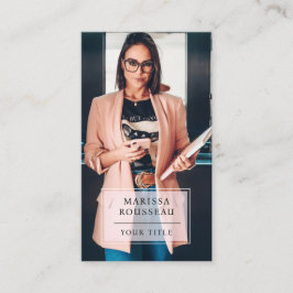 モダンプロフェッショナル業務用写真名刺 名刺