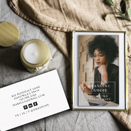 モダンプロフェッショナル業務用写真名刺 名刺