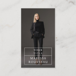 モダンプロフェッショナル業務用写真名刺 名刺