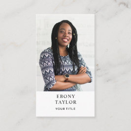 モダンプロフェッショナル業務用写真名刺 名刺