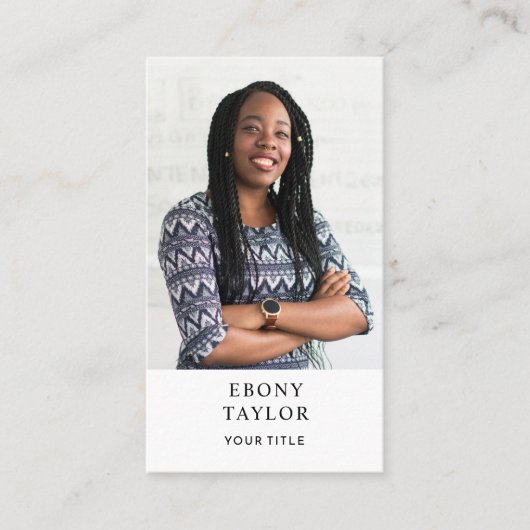 モダンプロフェッショナル業務用写真名刺 名刺 (正面)