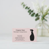 モダンプロフェッショナル洗浄サービス噴霧ボトル 名刺 (スタンド正面)