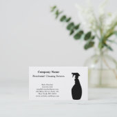 モダンプロフェッショナル洗浄サービス噴霧ボトル 名刺 (スタンド正面)