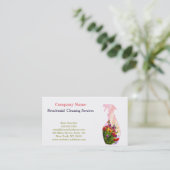 モダンプロフェッショナル洗浄サービス噴霧ボトル 名刺 (スタンド正面)