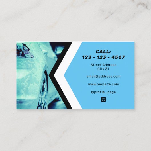 モダンプロフェッショナル洗車インスパイア事業ca 名刺 (裏面)