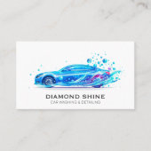 モダンプロフェッショナル洗車自動詳細 名刺 (正面)
