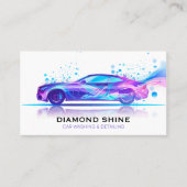 モダンプロフェッショナル洗車自動詳細 名刺 (正面)