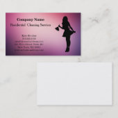 モダンプロフェッショナル清掃サービス名刺 名刺 (正面/裏面)