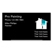 モダンプロフェッショナル画家名刺マグネット マグネット名刺 (正面)