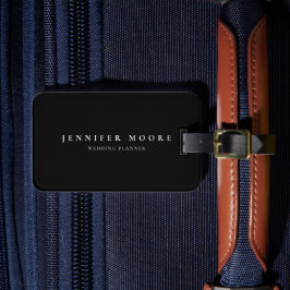 モダンプロフェッショナル白黒 ラゲッジタグ