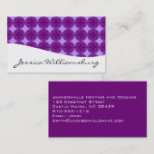 モダンプロフェッショナル紫の名刺 名刺 (正面/裏面)