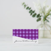 モダンプロフェッショナル紫の名刺 名刺 (スタンド正面)