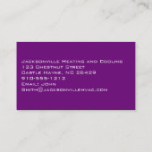 モダンプロフェッショナル紫の名刺 名刺 (裏面)