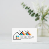 モダンプロフェッショナル絵を描のサービス装飾 名刺 (スタンド正面)