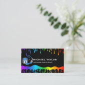 モダンプロフェッショナル絵を描のサービス装飾 名刺 (スタンド正面)