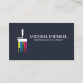 モダンプロフェッショナル絵を描のサービス装飾 名刺 (正面)