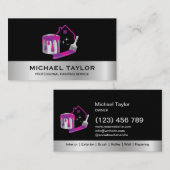 モダンプロフェッショナル絵を描のサービス装飾 名刺 (正面/裏面)