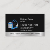 モダンプロフェッショナル絵を描のサービス装飾 名刺 (裏面)