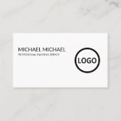 モダンプロフェッショナル絵を描のサービス装飾 名刺 (正面)