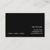 モダンプロフェッショナル絵画の名刺 名刺 (裏面)