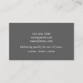 モダンプロフェッショナル絵画の名刺 名刺 (裏面)